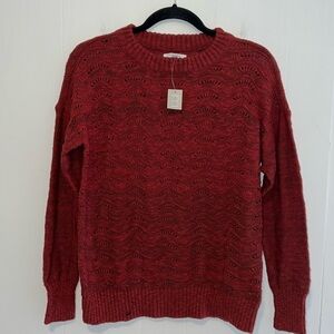NWT Maurice’s Rust Color Crew Neck Sweater 22